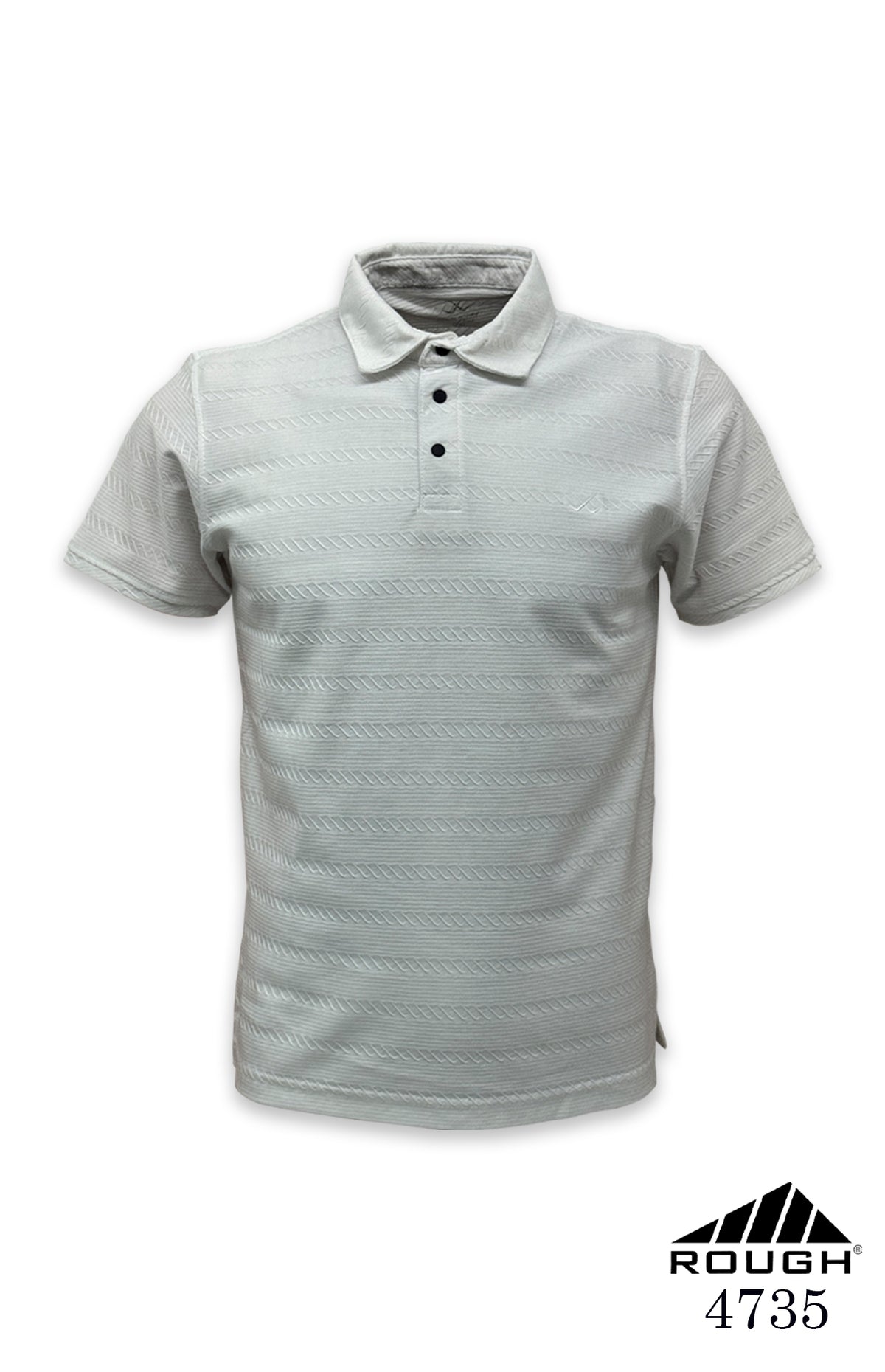 Men’s Premium Textured Jacquard Polo T-shirt