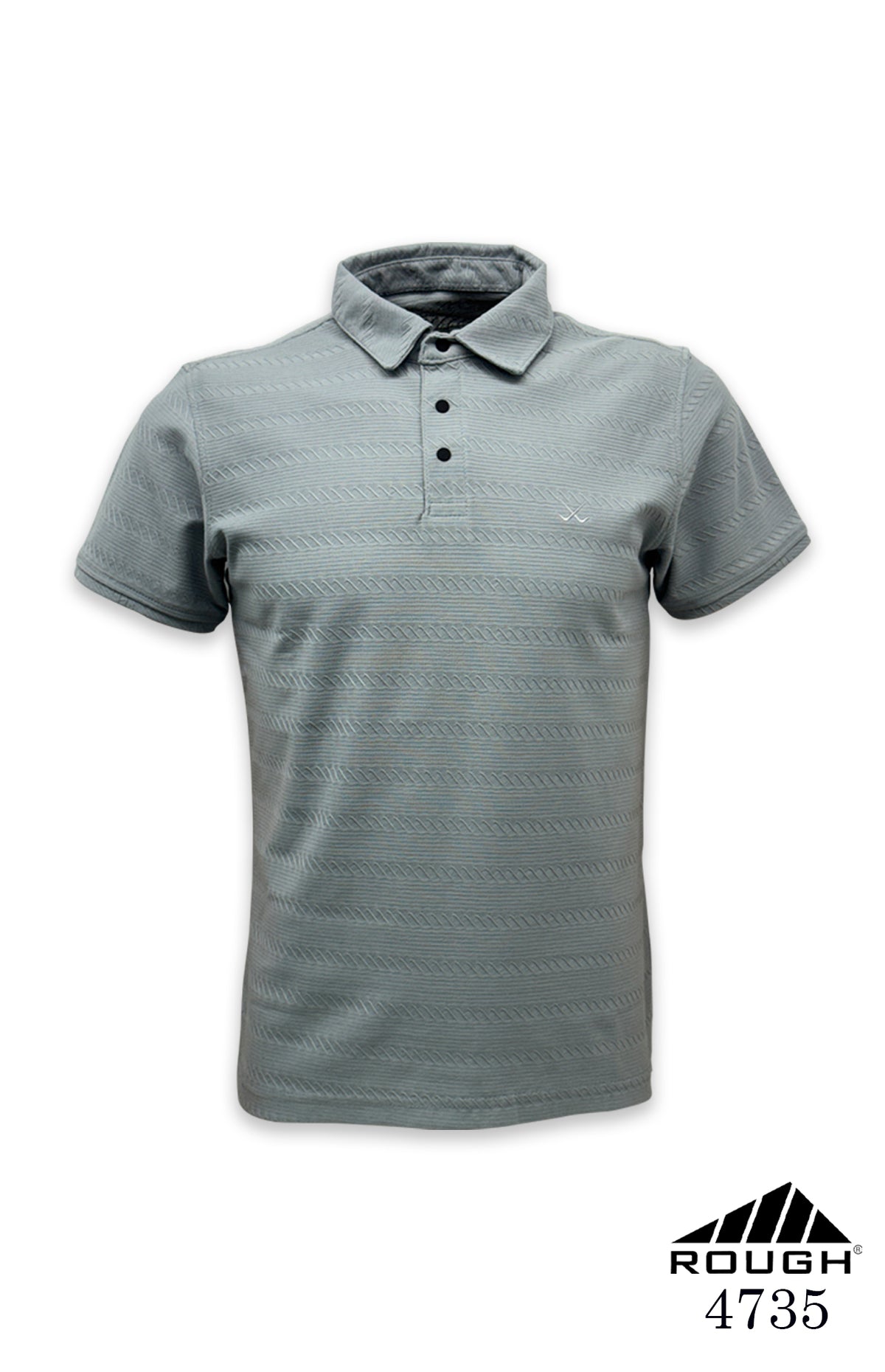 Men’s Premium Textured Jacquard Polo T-shirt