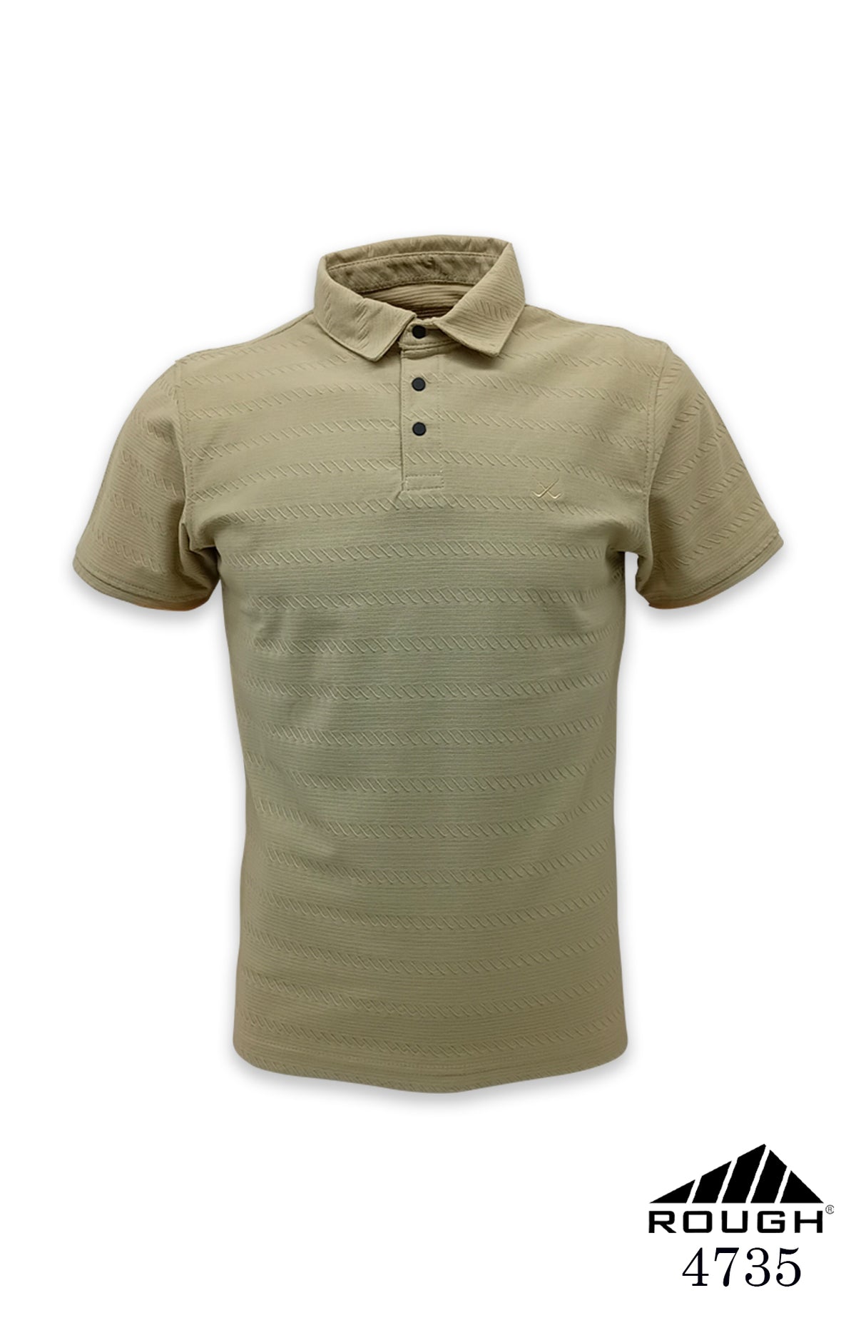 Men’s Premium Textured Jacquard Polo T-shirt
