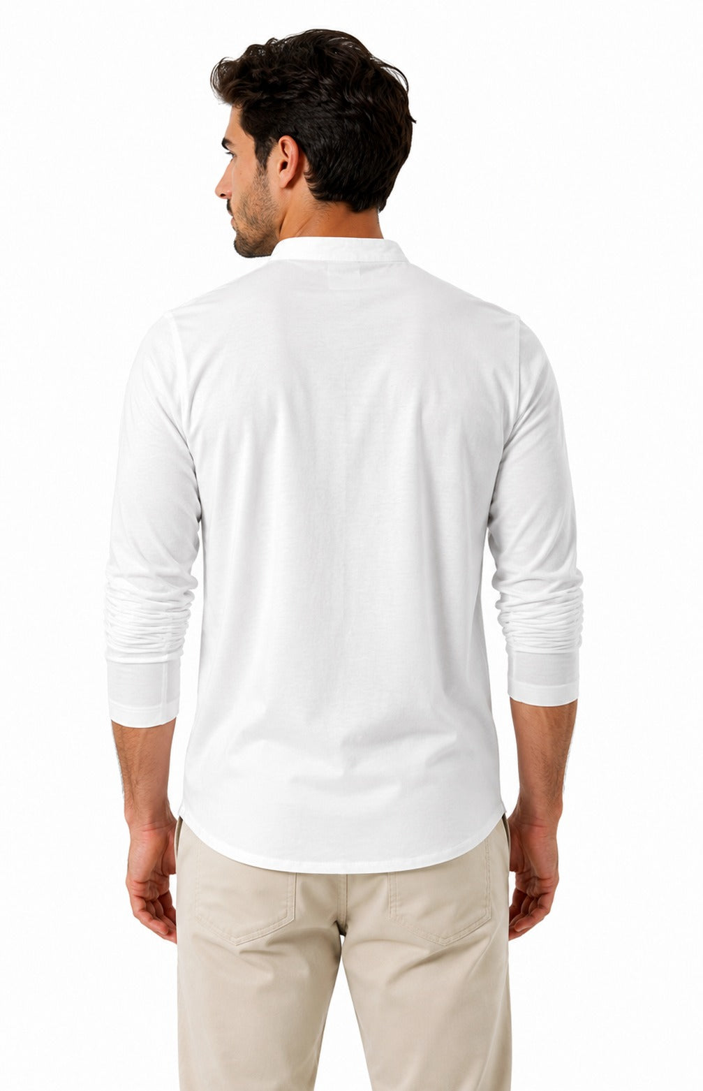 Gravity Premium Chinese Collar Long Sleeve T-Shirt