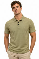 Men’s Premium Textured Jacquard Polo T-shirt