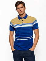 Men’s Textured Jacquard Polo T-Shirt